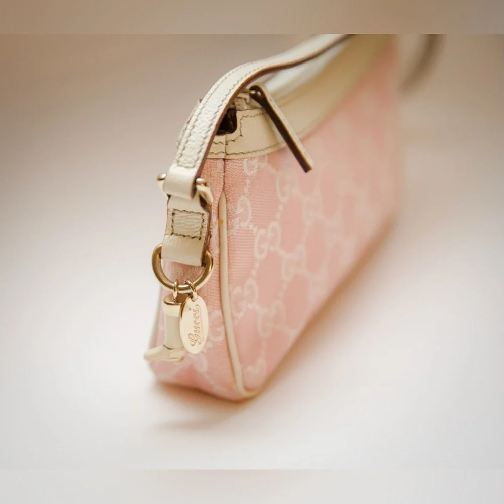 Gucci Pink Cowboy Boot Charm Pochette Bag - Picture 3 of 13